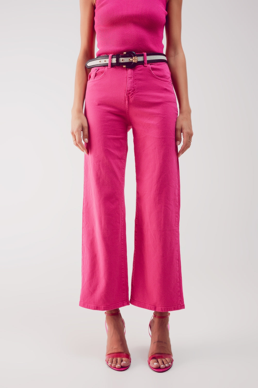 SWIFT CROPPED WIDE LEG JEANS