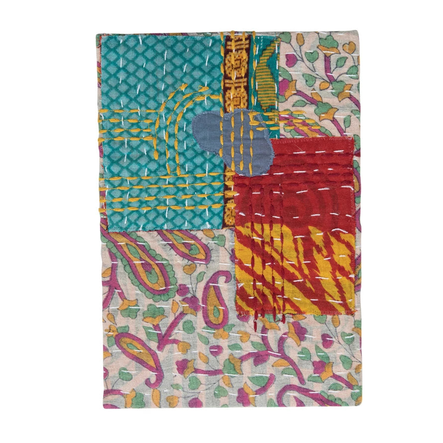 HANDMADE COTTON KANTHA BOUND PAPER JOURNAL