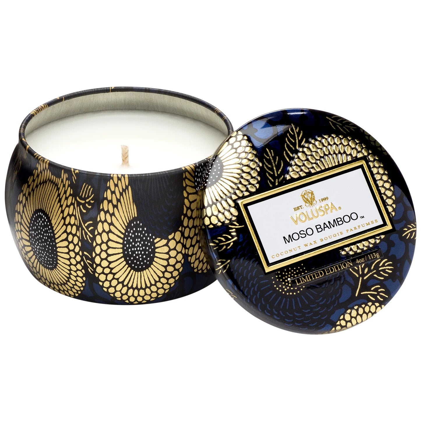 VOLUSPA 4 OZ DECORATIVE TIN CANDLE