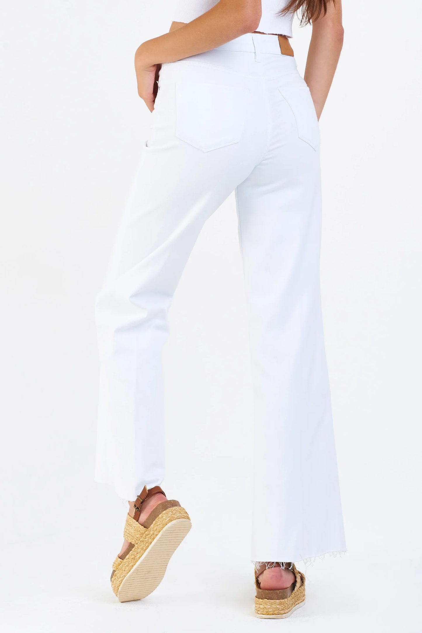 MID FIONA SUPER HIGH RISE WIDE LEG JEANS