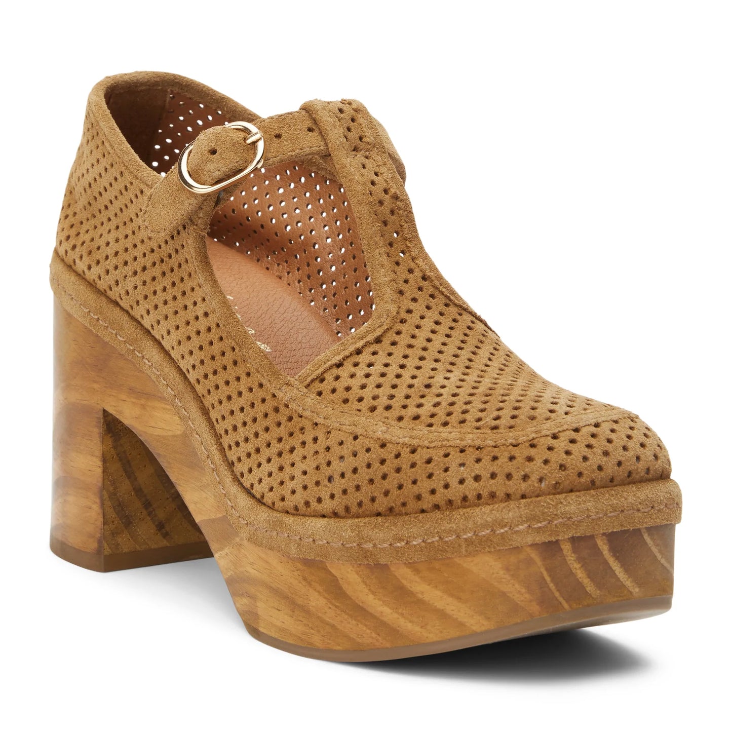 ENZO LATTICE CLOG HEEL