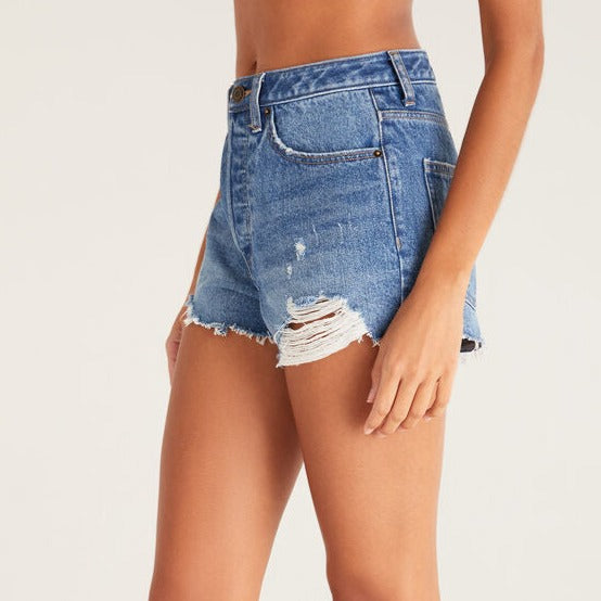 CLASSIC HI-RISE DENIM SHORTS