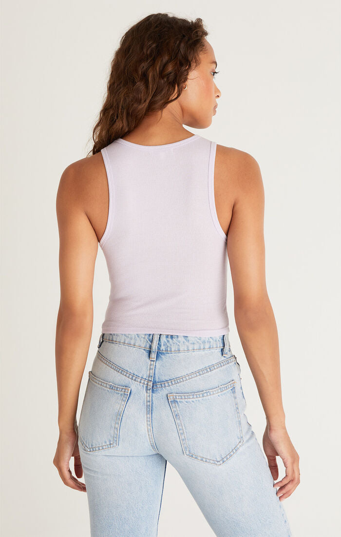 HANNAH CROPPED RIB TANK TOP