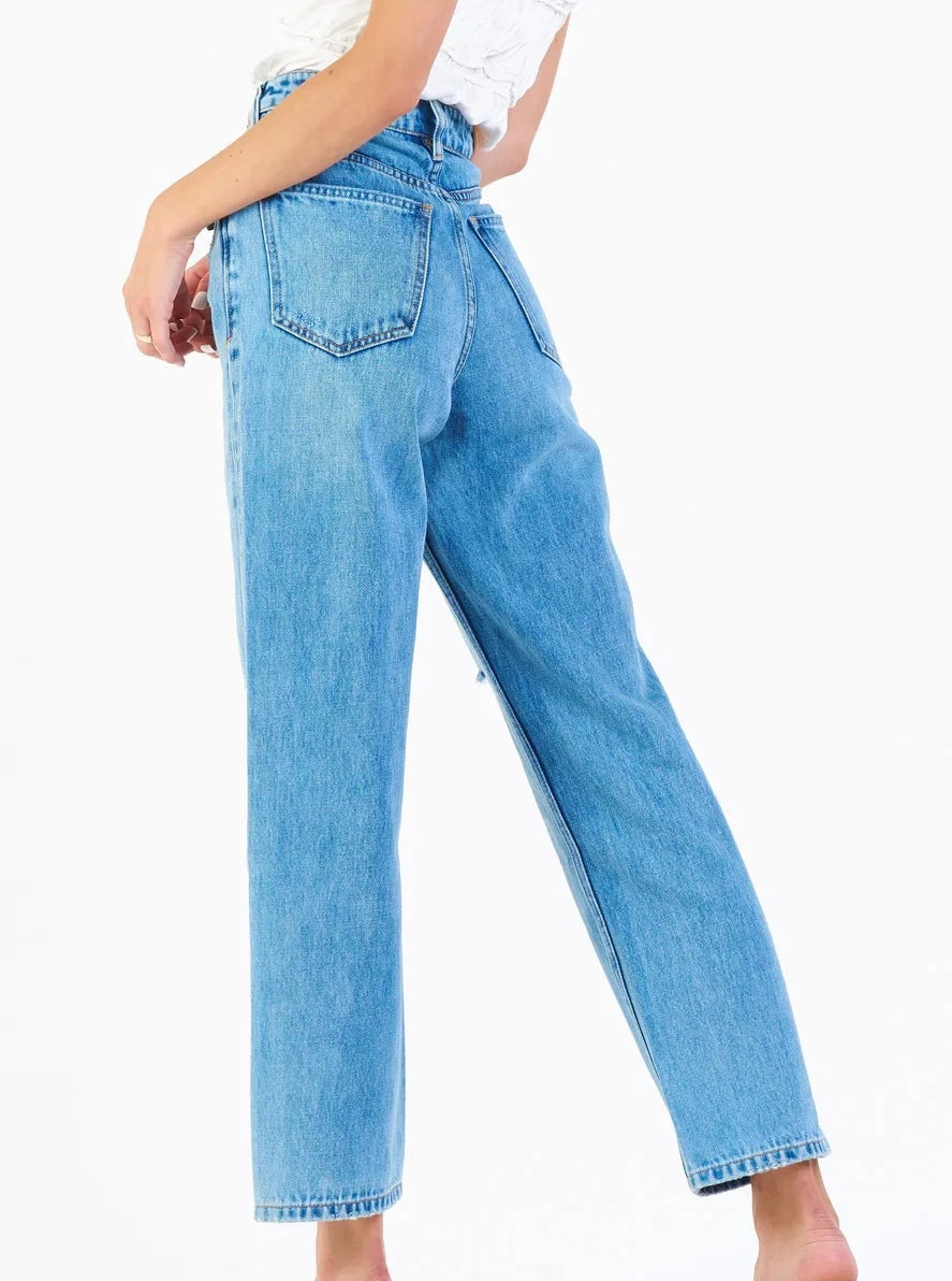 90's HIGH RISE FLARE JEANS