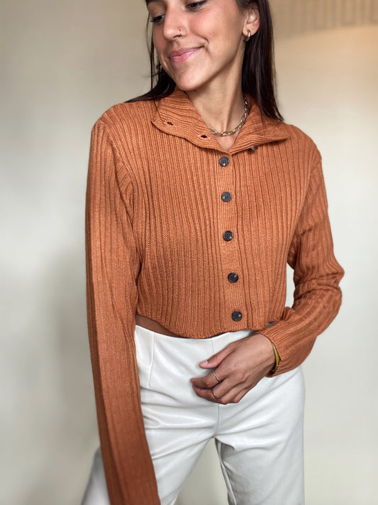 DIANA BUTTON DOWN SWEATER