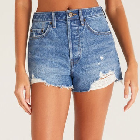 CLASSIC HI-RISE DENIM SHORTS